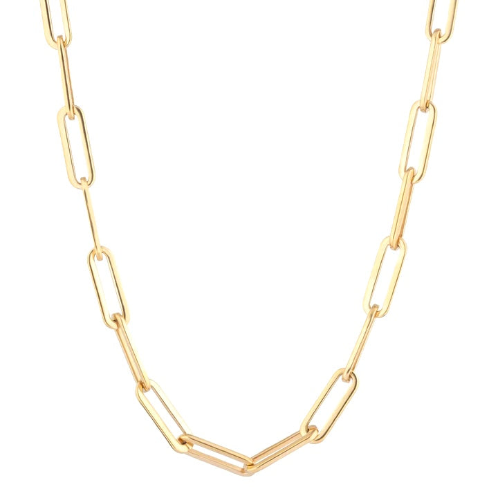 Collana Gabe in oro 18k design geometrico artigianale - James Gioielli